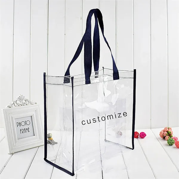 Clear PVC Stadium Tote Bag