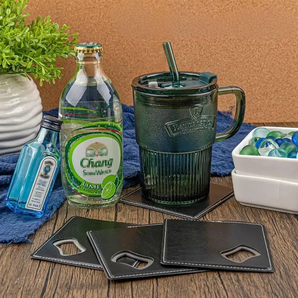 Square Stainless Steel Corkscrew Heat Resistant Cup Mat