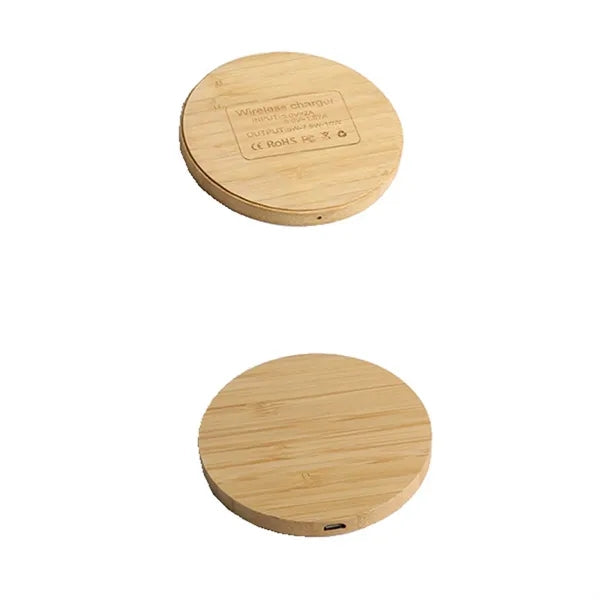 10W Bamboo Wireless Charger