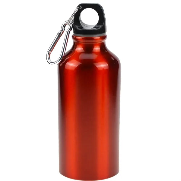 13oz Aluminium Sport Water Bottle with Carabiner