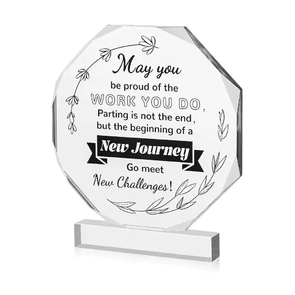 Octagon Acrylic Transparent Award