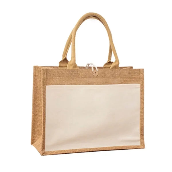 Large Grocery Jute Tote Bags