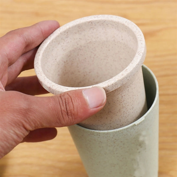 Double Layer Wheat Straw Coffee Cup 9.5oz