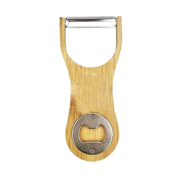 Bamboo Fruit Peeler Bottle Opener