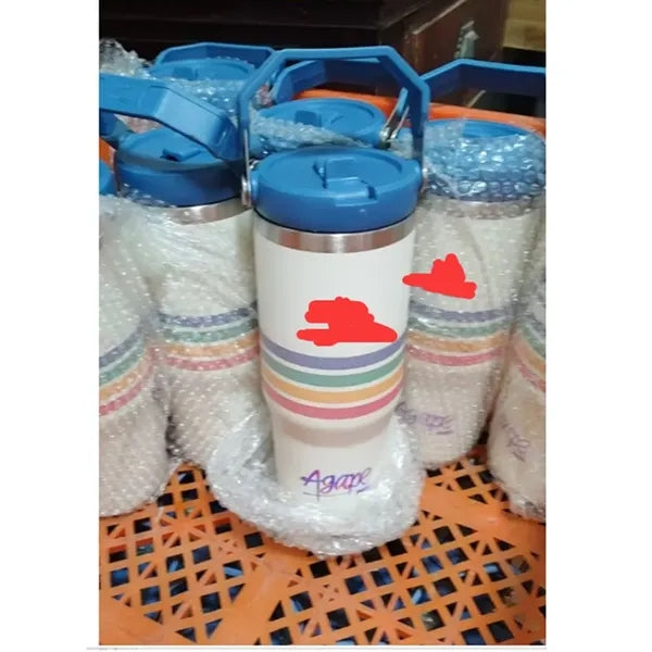 30 oz Vacuum Insulated Recycled Tumbler with Straw Lid