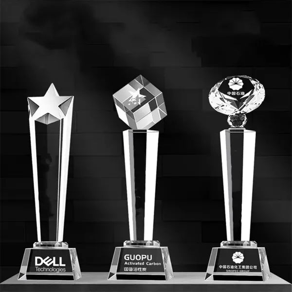 Glass Crystal Trophy