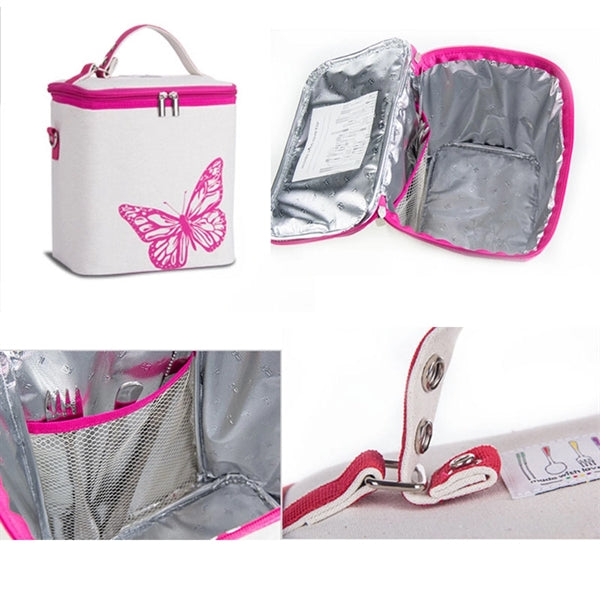 Cotton Cooler Insulated Zippered Lunch Bag