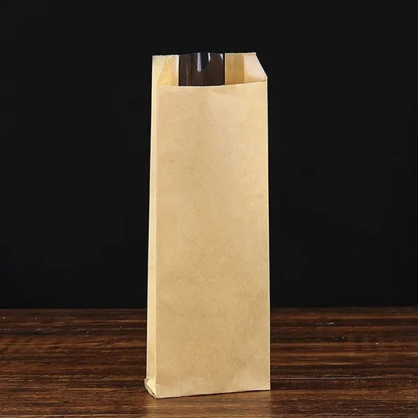 Paper Bread Loaf Bag with Window Kraft
