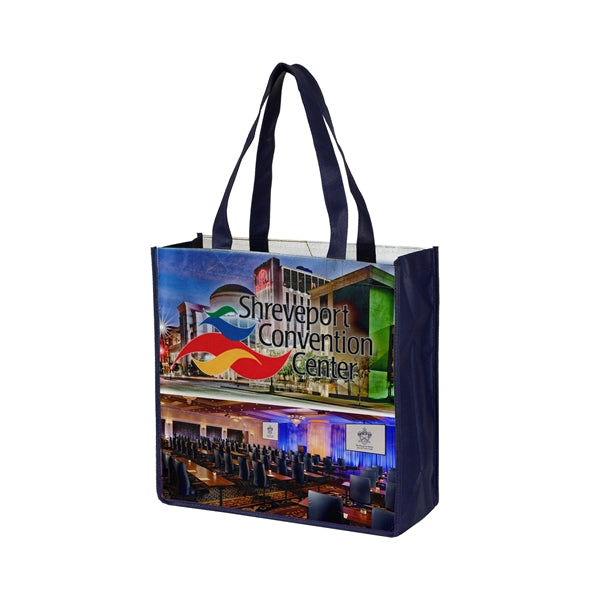 13" x 13" x 5"- COLUMBUS Full Color Import Tote Bag