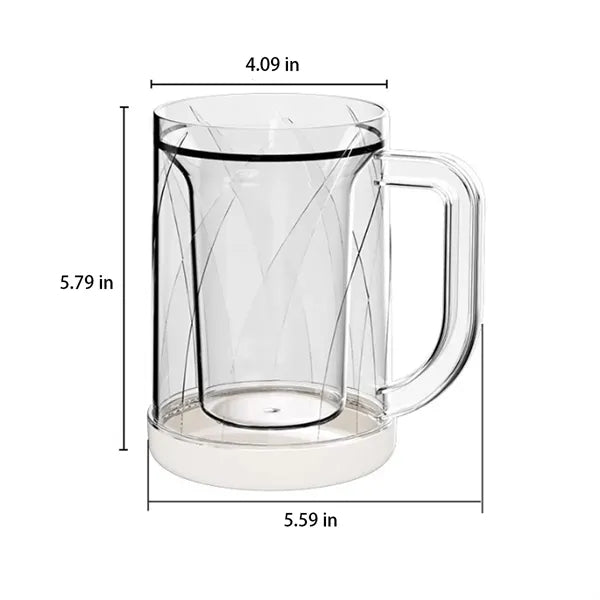 30oz Ergonomic Handle Double-Layer Insulated PET Ice Cup