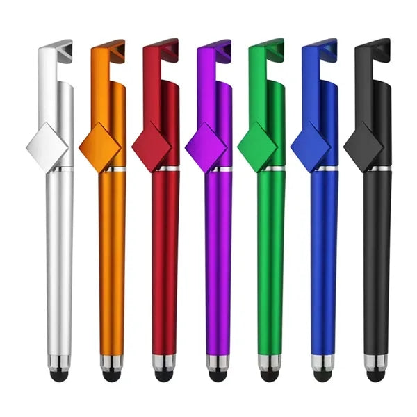 3-in-1 Lightweight Stylus Ballpoint Pen As Phone Stand