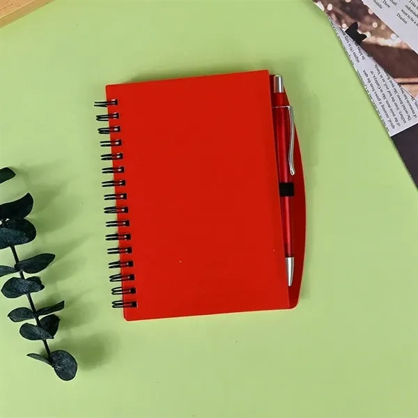 A5 Spiral Lined Notebook Journal with Pen