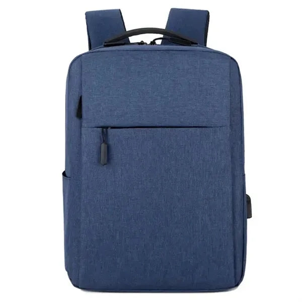 Black Business Laptop Backpack - USB Charging Port Included