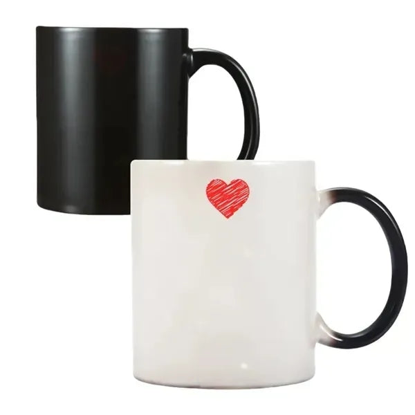 Matte Ceramic Color-Changing Mug - Heat Sensitive Coffee Cup