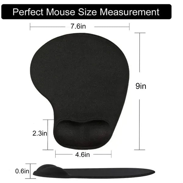 Mouse Pad with Wrist Support - Ergonomic Office Accessory