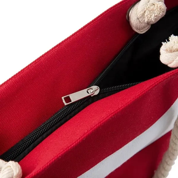 Striped Beach Tote - Perfect for Sunny Days
