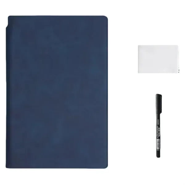A5 Leather Whiteboard Erasable Notebook -