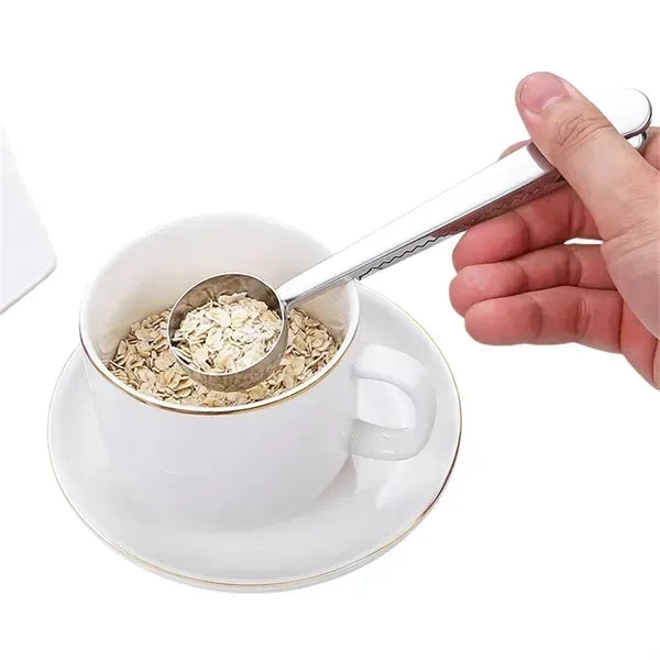 Stainless Steel Coffee Scoop with Clip