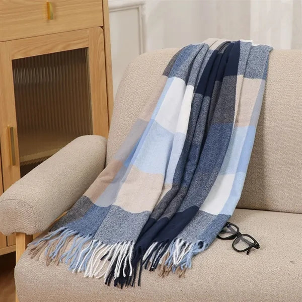Women's Plaid Scarf Soft Acrylic Blend Fashionable Wrap