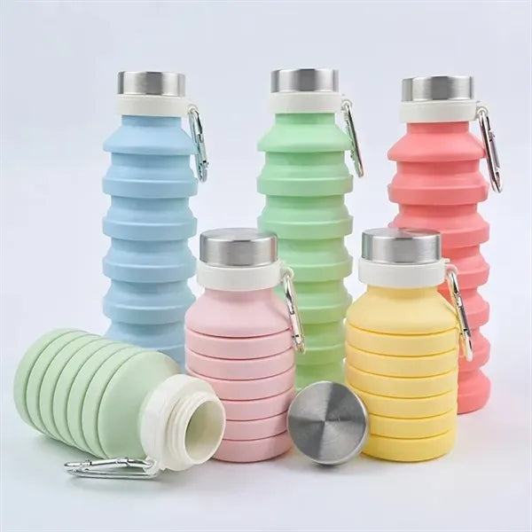 Collapsible Water Bottle with Carabiner