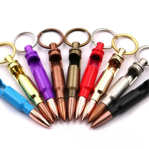 308 Caliber Bullet Shape Key Ring Bottle Opener