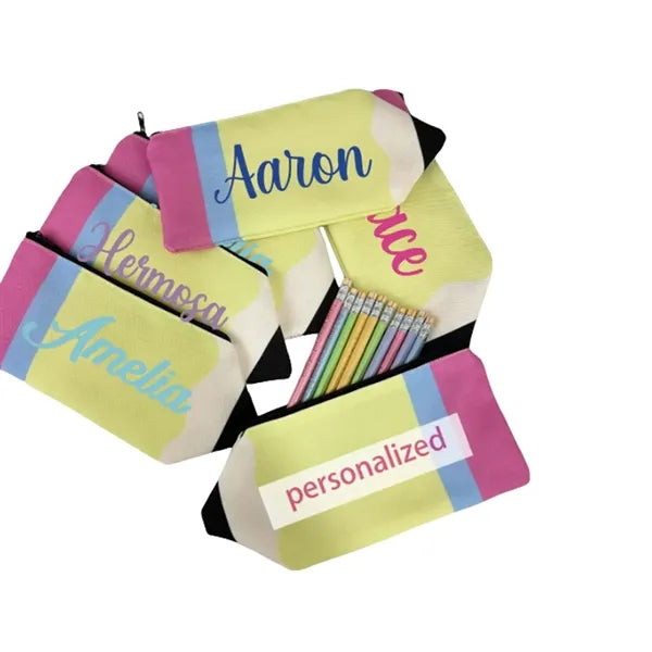 Portable Canvas Pencil Shaped Compact Pencil Case