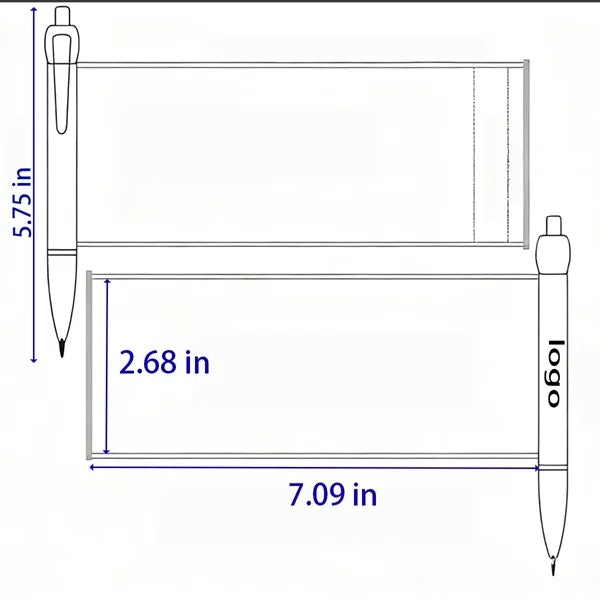 Versatile Compact Retractable Banner Ballpoint Pen