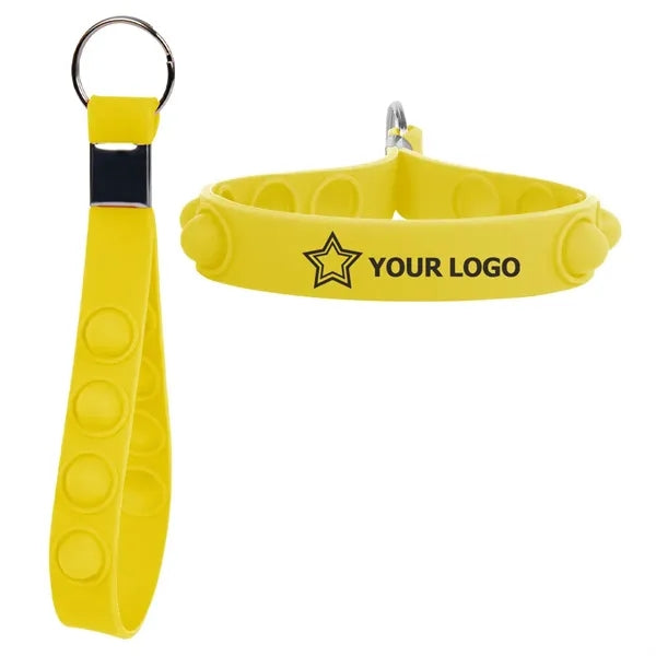 Push Pop Stress Reliever Keychain