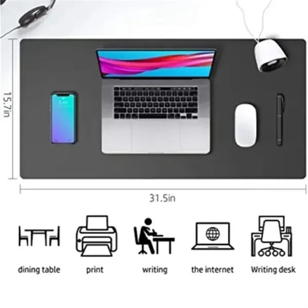 Leather Double Sided Desk Mouse Pad