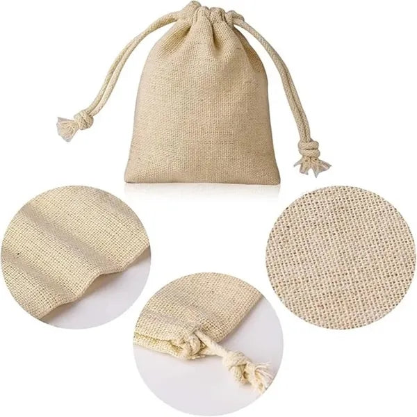 3.15x4.33Inch burlap gift bags