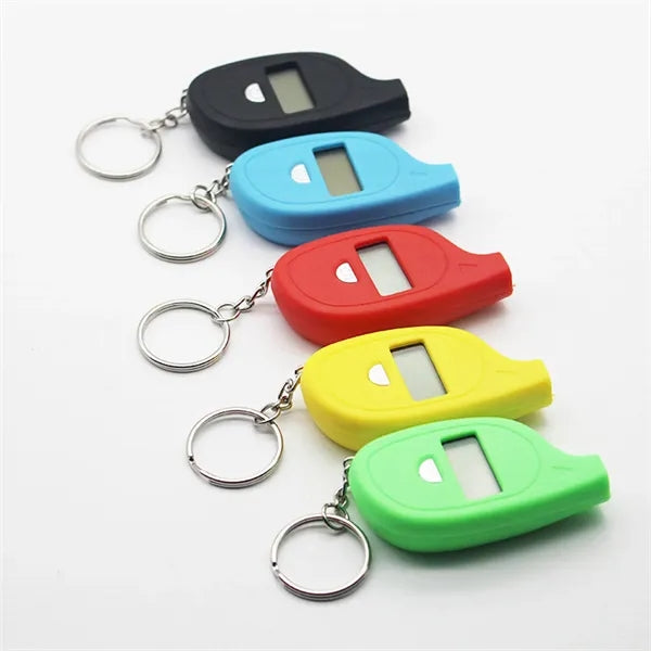 Mini Digital Tire Pressure Gauge With Keychain