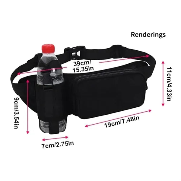 Running Waist Pack with Water Bottle Holder