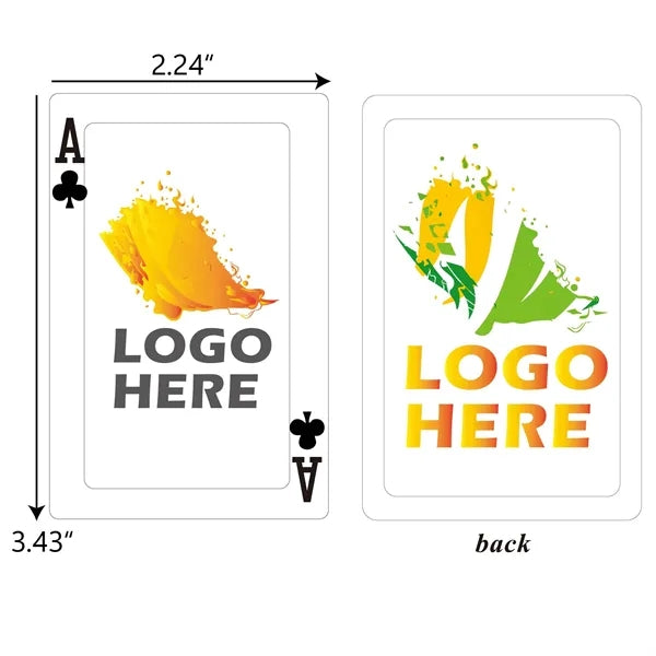 PVC Waterproof Custom Poker Playing Cards