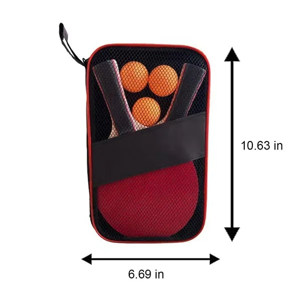 Portable Lightweight Paddles Ergonomic Grip Table Tennis Set