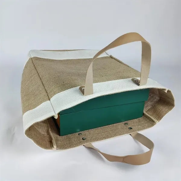 Large Fashion Jute Tote Bag