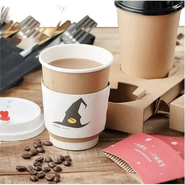 Hot Coffee Cup Sleeve Paper Holder
