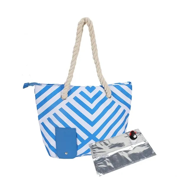 Beach Wine Tote with Hidden Spout