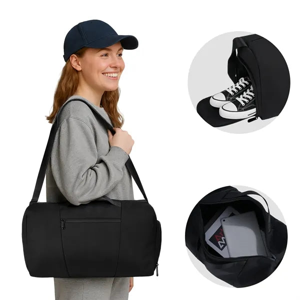 Premium Duffel Bag With Zipper Pocket