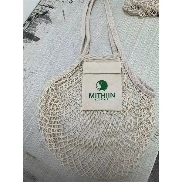 Shopping Eco-Friendly Handbag With Mesh Pocket