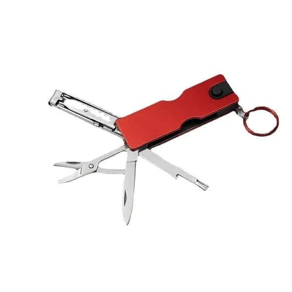 Mini Multi Tool Keychain with Nail Clipper and Scissors