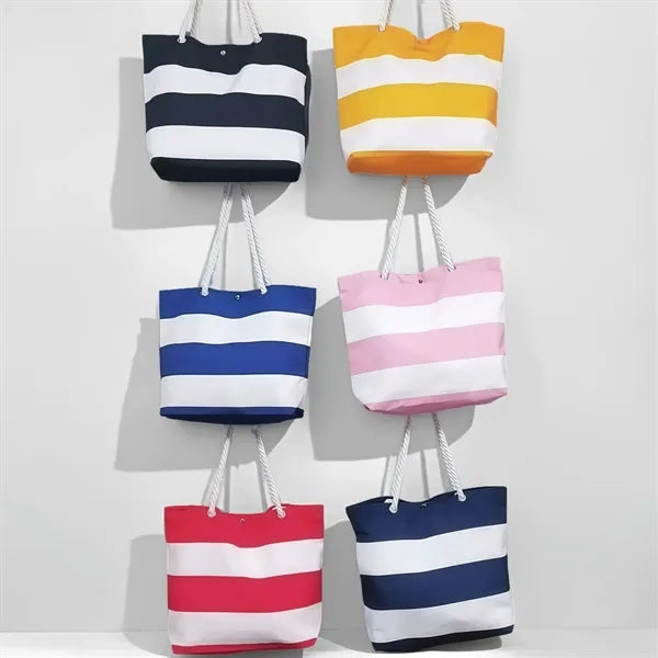 Logo Canvas Boat Tote Bag