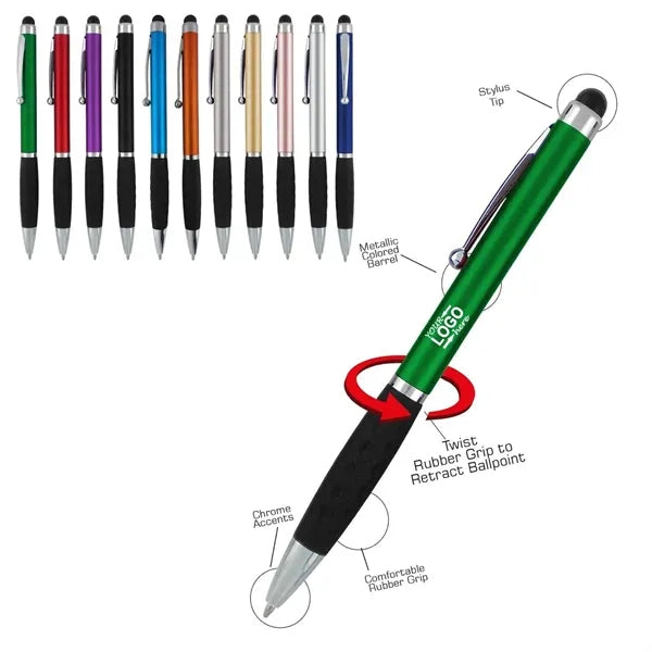 Twist Stylus Grip Ballpoint Pen