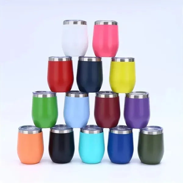 12 oz Double Wall Stainless Steel Wine Cup