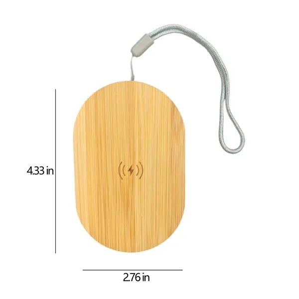 Bamboo Wireless Charger Set with Multi-Cable Organizer