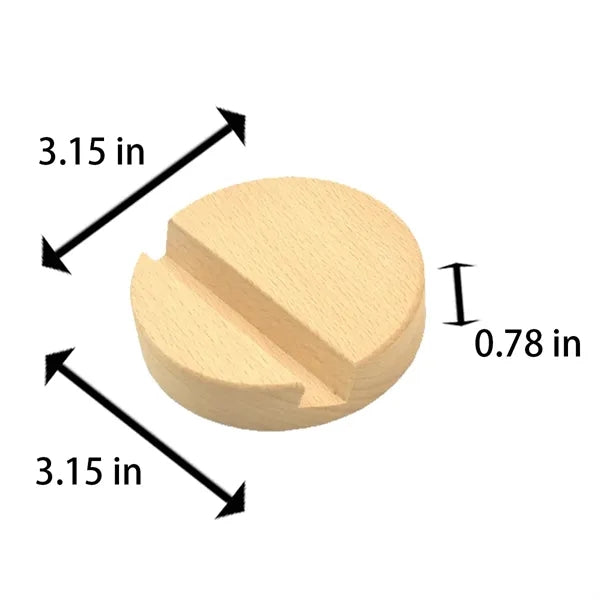 Minimalist Ergonomic Viewing Stable Beech Wood Phone Stand