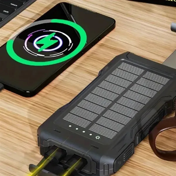 Portable Solar Power Bank with Stand