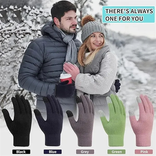 Unisex Winter Gloves Touchscreen Non-Slip Warm Gloves