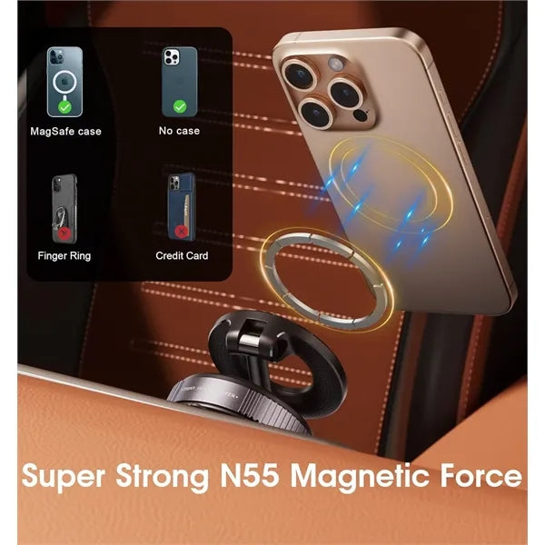 Vacuum Magnetic Car Phone Holder