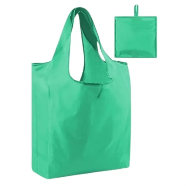 Waterproof foldable shopping bag with compact storage. Eco-f