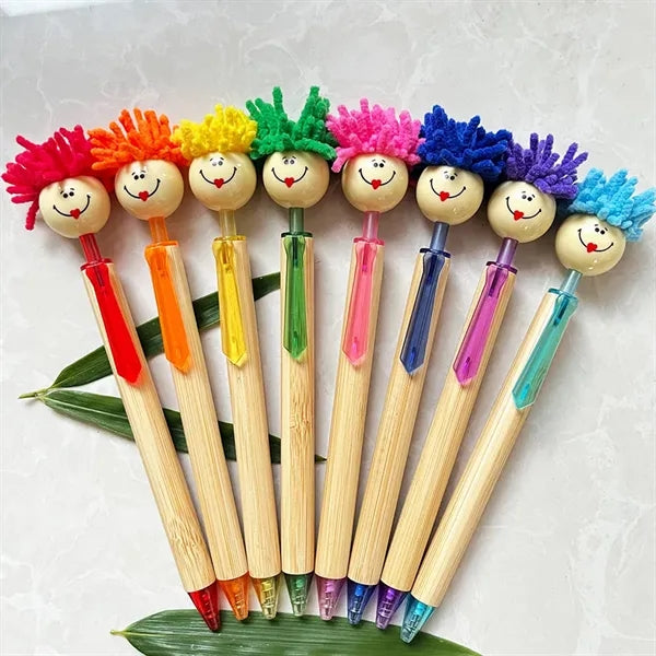 Mop Head Ballpoint Eco-friendly Bamboo Pens